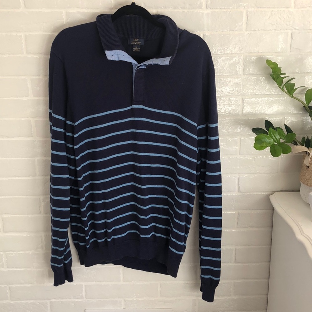 Brooks Brothers button sweater.